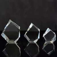 Cube de cristal transparent K9 vierge de différentes tailles, coupe diamant, pour gravure laser 2D et 3D