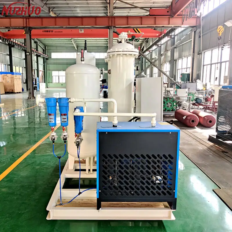 Nuzhuo china pequena capacidade 3nm 3/hr planta de oxigênio psa geração de oxigênio com 93% -95% pureza