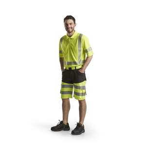 BLAKLADER - 154118119933C48 <b>Hi</b>-<b>Vis</b> <b>shorts</b> stretch Black/Yellow - EAN 7330509692134 <b>HI</b>-<b>VIS</b> WORKWEAR - Product Image 3