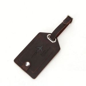 Étiquette anti-perte vintage créative en cuir de vache, personnalisable - Product Image 2