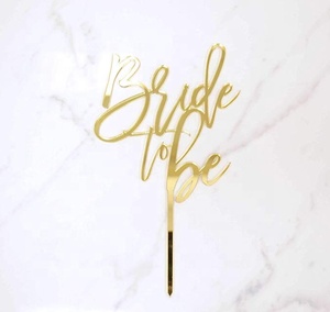 Decorazione <span class=keywords><strong>per</strong></span> <span class=keywords><strong>Torta</strong></span> in Acrilico 'Bride to Be' <span class=keywords><strong>per</strong></span> Addio al Nubilato e Festa di Compleanno, Accessorio <span class=keywords><strong>per</strong></span> Decorazione Torte - Product Image 4