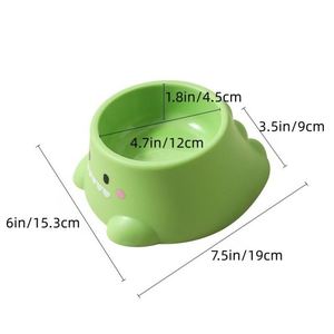 Bol pour nourriture/eau pour chat et chien en acier inoxydable, design ergonomique, bol amovible, antidérapant, utilisation en extérieur/en intérieur, style mignon - Product Image 6