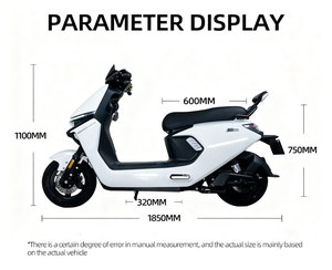 Nouvelle Arrivée Moto Électrique 1000W, Autonomie 60-70KM, Batterie Amovible, Scooter Urbain Haute Vitesse 60V - Product Image 2