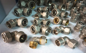 Tubomart OEM iso17484/21003 áp lực cao giả mạo Brass nén Phụ kiện cho gas & nước PEX-AL-PEX ống (Nickel mạ) - Product Image 3