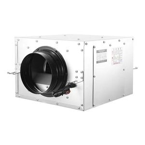 Duct Axial <b>Fan</b> <b>Silver</b> Aluminum Alloy 220V Electric For Bathroom Living Room KTV - Product Image 1