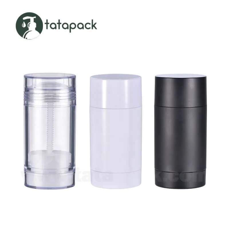 6g 15g 75ml kunststoff gel leere deodorant stick behälter 50ml 30ml kosmetische runde twist up rohre verpackung für deodorant stick