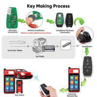Clé universelle intelligente Autel IKEYAT005BL IKEY à 5 boutons, utilisée avec le programmateur de clés de voiture Altra, scanner OBD2 KM100 IM508S IM608 PRO