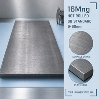 Tôle d'acier pour chaudière laminée à chaud de haute qualité 16Mng, norme GB, 6 à 60 mm, avec services de soudage et de découpe, Usine sidérurgique chinoise de premier plan
