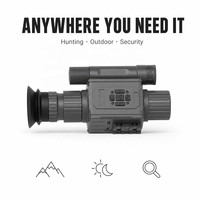 Monoculaire de vision nocturne pour la chasse en extérieur, objectif 50 mm, grossissement 1x, résolution 1080P, distance IR 200-400 m, écran AMOLED, réticule