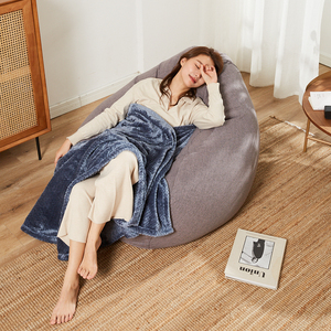 เก้าอี้ห้องนั่งเล่นทรงลูกแพร์ผ้าลินินเทียม,เก้าอี้บีนแบ็กกระเป๋าทรงหยดน้ำฉีกพร้อมที่ถอดออกได้เก้าอี้บีนแบ็กขายส่ง - Product Image 2