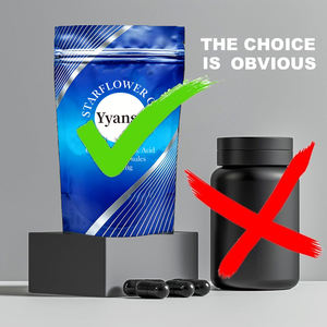 Huile de Borage de haute qualité et capsules d'acide gamma-linolénique : améliorent la peau et favorisent la santé cardiaque (gélules molles) - Product Image 3