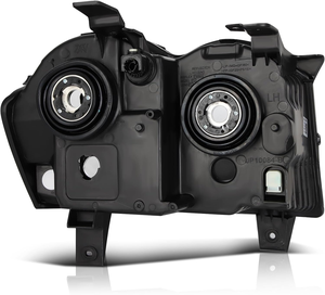 Gruppo fari compatibile con 2005 2006 2007 Grand <span class=keywords><strong>Cherokee</strong></span> 05 06 07 faro cromato alloggiamento trasparente lente ambra riflettore - Product Image 5