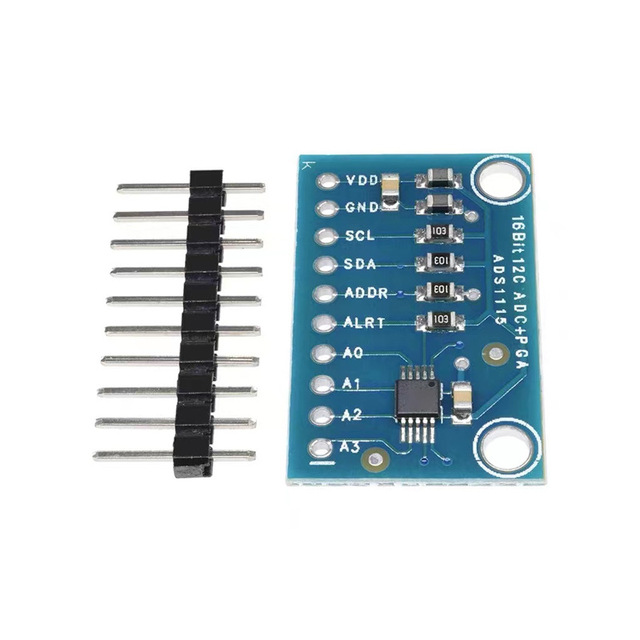 4-Channel ADS1115 16-Bit Analog-to-Digital Converter ADC Development Board Module Through Hole Made in China