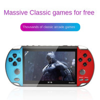 Console de jeu vidéo portable mini rechargeable en plastique ABS X20D avec double joystick 4,3 pouces, style rétro classique pour TV et arcade