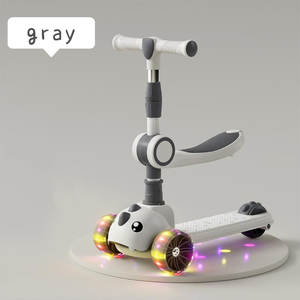 Trottinette enfant 3-en-1 avec siège amovible, design <span class=keywords><strong>petit</strong></span> <span class=keywords><strong>dinosaure</strong></span>, pliable, 3 roues en plastique, pour usage extérieur - Product Image 3