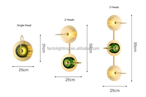 Lámparas de Pared Modernas LED Fanlo Lighting, Doradas, Simples, para Sala de Estar, Decoración de Comedor para Restaurante, para Uso Doméstico - Product Image 6
