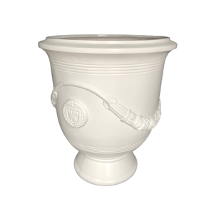 Indoor Outdoor Fiberglass Planter Pot <b>Large</b> Decorative Flower Container Classic <b>Urn</b> Style Garden Patio Decor Decor - Product Image 1