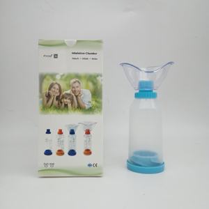 <span class=keywords><strong>Inhalateur</strong></span> à valve pour enfants atteints d'asthme, <span class=keywords><strong>doseur</strong></span>, espaceur, masque jetable pour enfants en PVC de qualité médicale, antistatique, 170 ml - Product Image 3