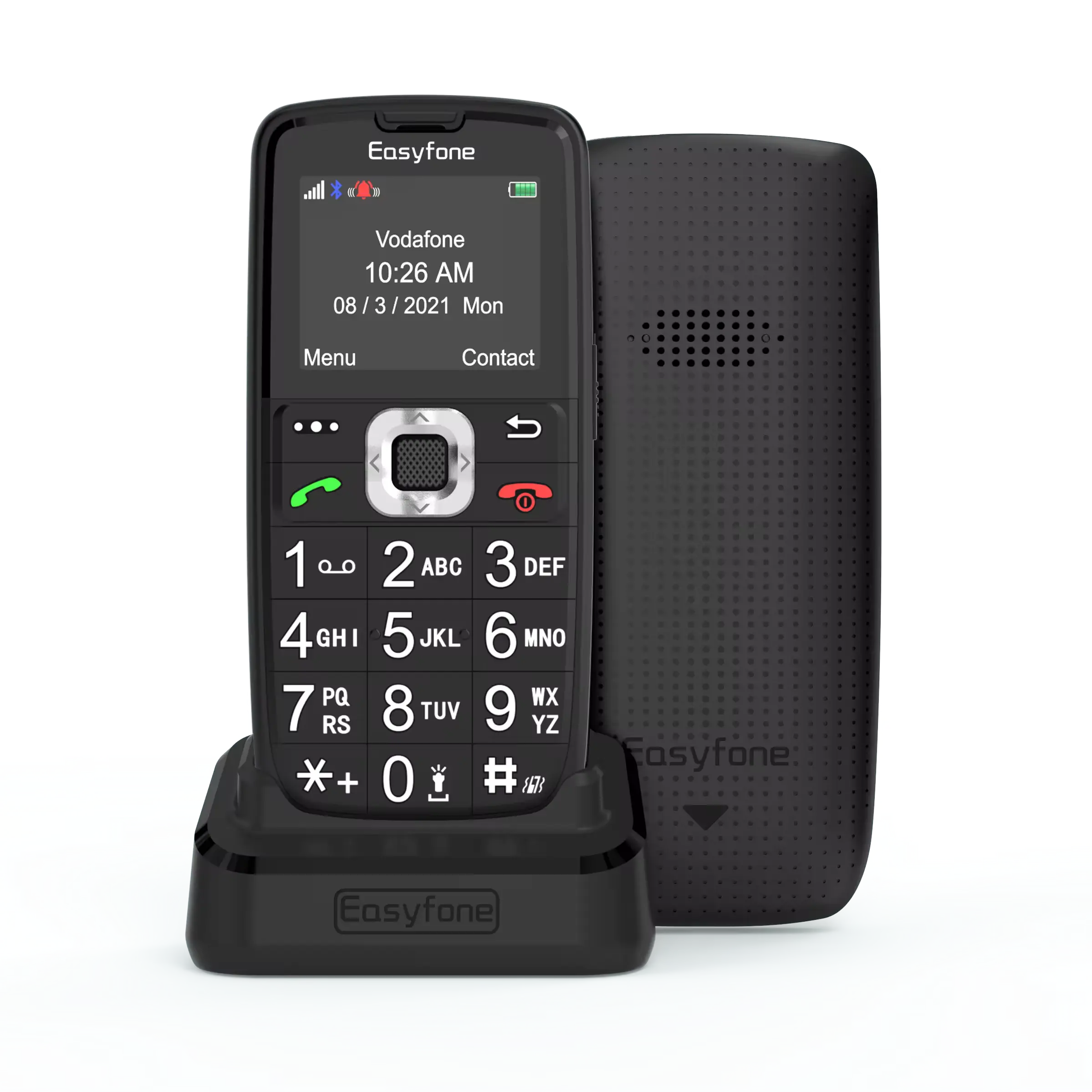 1.77 ''4G 잠금 해제 바 기능 휴대 전화 사용하기 쉬운 클리어 사운드 듀얼 SIM 카드 GSM LTE 덤폰 쉬운 충전 도크