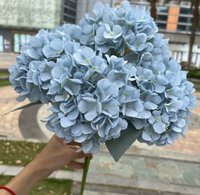 Vente en gros de haute qualité 5 têtes d'hortensia Real Touch fleur artificielle hortensia arrangement de fleurs pour la décoration de mariage