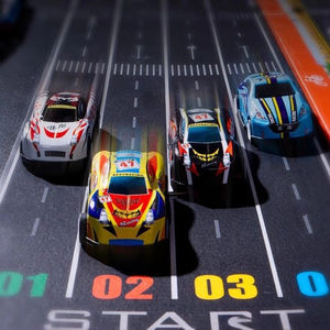 Vente chaude de 48 mini voitures en métal moulé sous pression, boîte de rangement, alliage de fer, collection de voitures de course, conteneur, <span class=keywords><strong>jouet</strong></span> pour garçon, ensemble de véhicules - Product Image 3