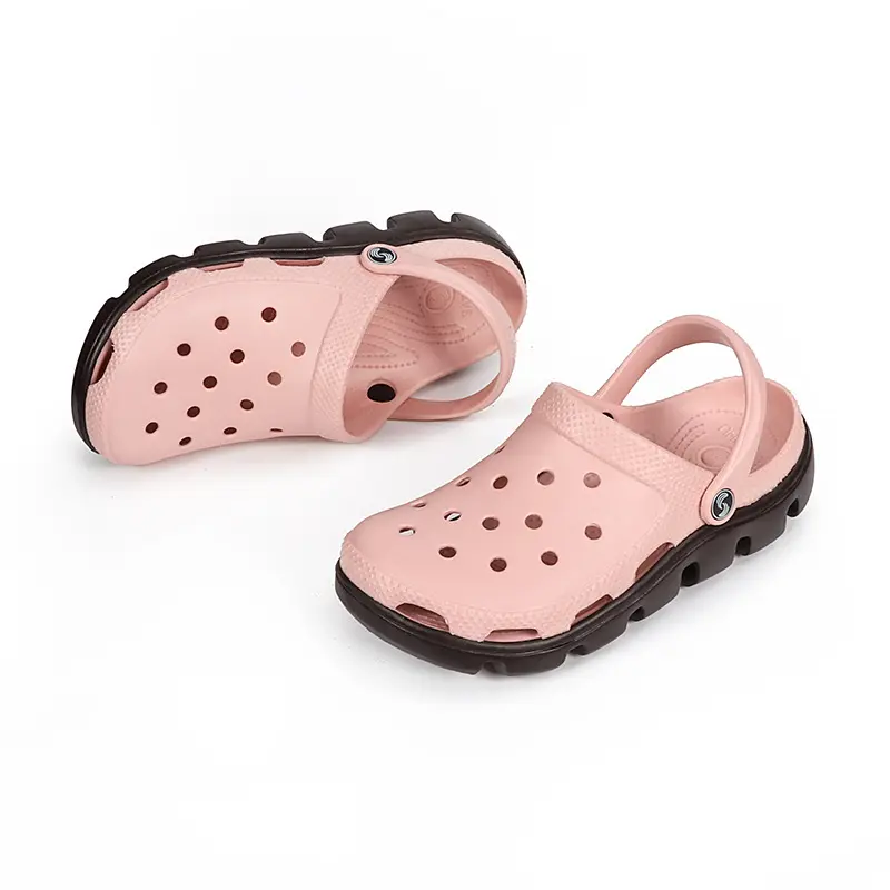 High quality kid's EVA clogs indoor non-slip anti-bacterial soft round sole slippers boy girl outdoor massage beach sandal