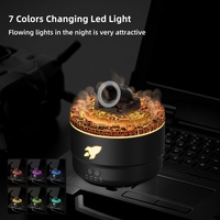 Offre Spéciale 280ml en plastique bureau diffuseur d'huiles essentielles ménage USB ultrasons LED canon méduse arôme humidificateur diffuseur