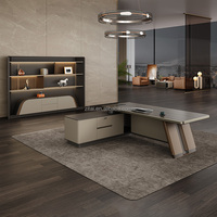 Bureau de direction Zitai Designer Original, moderne et élégant, en MDF de qualité E0 avec un grand espace de rangement, haut de gamme pour PDG