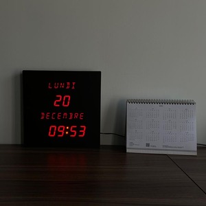 Cheetie cp38 Red 11 inch thêm màn hình lớn LED kỹ thuật số ngày lịch mất trí nhớ đồng hồ sáng tạo cho người già bệnh nhân mất trí nhớ - Product Image 4