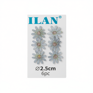 ILAN Fiori Secchi 2,5cm 6 Pezzi per Decorazioni Artigianali - Product Image 1