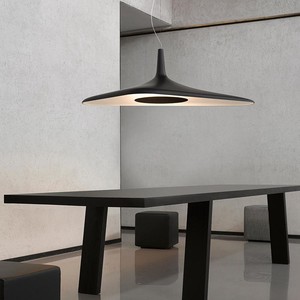 โคมไฟเพดานรุ่น Cloud Series สีดำ ทำจากเรซิ่น พร้อมหลอดไฟ LED ป้องกันแสงสะท้อน เหมาะสำหรับบ้านและโรงแรม - Product Image 3