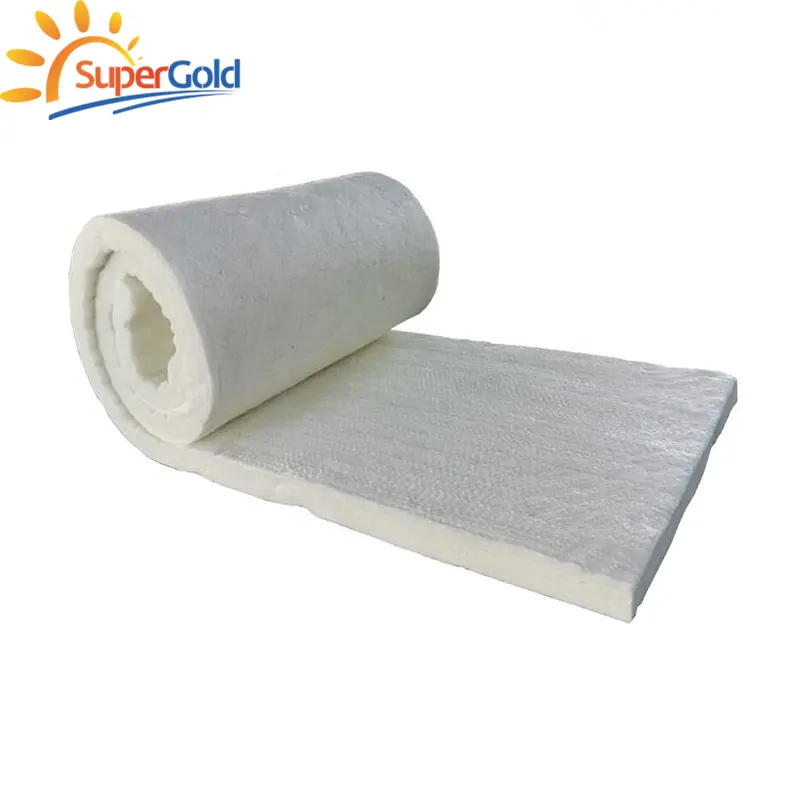 SuperGold thermal insulation materials aluminium silicate wool 1260 ceramic fiber blanket