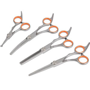 Tijeras de peluquería para mascotas Sd, juego de 4 piezas, acero inoxidable, punta redonda, herramientas de peluquería para perros para un corte y cuidado precisos - Product Image 4
