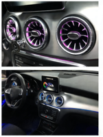Kit d'éclairage intérieur de voiture 64 couleurs pour Mercedes Benz Classe A W176 Classe B W246 CLA C117 GLA X156 Accessoires d'éclairage Décoration