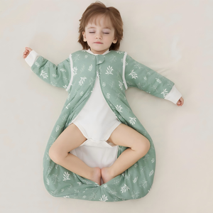 Sac de couchage 100% coton imprimé dinosaure <span class=keywords><strong>3</strong></span>,<span class=keywords><strong>5</strong></span> <span class=keywords><strong>Tog</strong></span> avec manches amovibles 68-80 cm/6-14 mois - Product Image 3