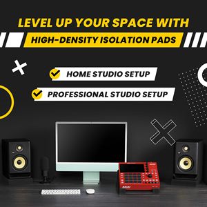 Almohadillas de Aislamiento para Monitores de Estudio para Altavoces Pequeños de 3-4.5 Pulgadas |   Base de Espuma Acústica de Alta Densidad para Aislamiento de Audio - Product Image 5