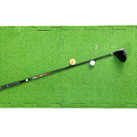 Ensemble de 2 tapis d'entraînement de golf emboîtables, base antidérapante durable, facile à ranger, aides à l'entraînement GP pour la pratique du golf en intérieur et en extérieur