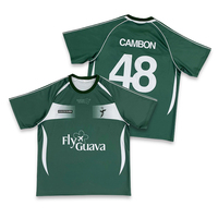 Jersey de Fútbol de Poliéster Totalmente Personalizable con Diseño de Sublimación y Cuello