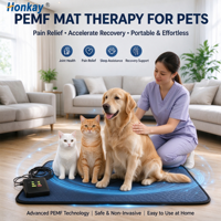 Tapis de magnétothérapie compact pour animaux de compagnie, non invasif, pour le soutien quotidien du bien-être et la rééducation de la colonne vertébrale et du cou, idéal pour les centres de réadaptation animale.