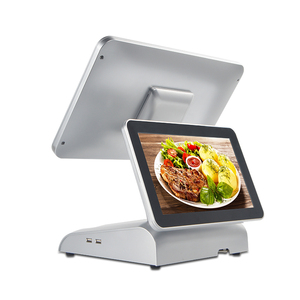 15 "Màn hình kép hệ thống <span class=keywords><strong>POS</strong></span> cho siêu thị tiền mặt Đăng Ký Với Máy quét - Product Image 4