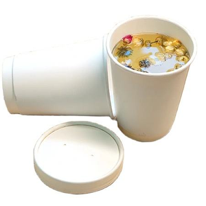 Vaso de Papel Desechable de Doble Pared para Bebidas, con Logotipo Personalizado, en Varias Especificaciones, con Tapa de Plástico, para Café, Leche, Té, Jugo, Vino - Product Image 5