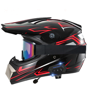 <span class=keywords><strong>Casco</strong></span> de Motocicleta Todoterreno Mejorado Aprobado por VIRTUE DOT con Auriculares <span class=keywords><strong>Bluetooth</strong></span> Integrados, Venta al por Mayor desde China - Product Image 3