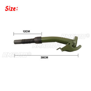 Boquilla flexible de goma metálica para bidones de 5/10/20 litros, para verter combustible, con sello de 38 cm + junta de sellado - Product Image 5