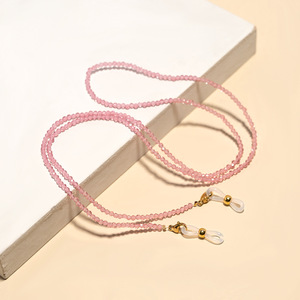 Chaîne de masque en perles faites à la main en spinelle et tourmaline, cordon anti-dérapant et anti-perte pour lunettes et écouteurs - Product Image 3