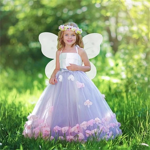 Toptan kelebek çılgınlığı melek prenses kızların peri kanatları çocuklar kostüm kelebek kanatları için parti giyinmek - Product Image 5