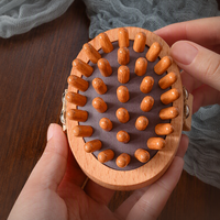 Brosse de massage en bois de hêtre pour le corps, outil de raclage des méridiens pour l'abdomen et les jambes, soulage la tension musculaire, vente en gros d'usine, OEM