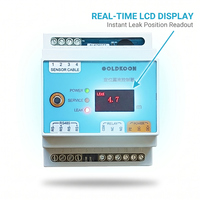 Detector de Fugas de Agua GOLDKOON GLD4100 con Posicionamiento IP, Alarma Estroboscópica, Salida de Relé de 12-24VDC, Cable de Detección de Fugas para Centros de Datos