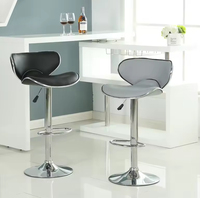 Tabourets de bar réglables en cuir avec bordure métallique en forme de papillon, de haute qualité, créatifs, pour la cuisine, à vendre