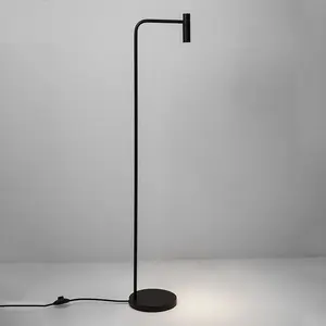 Hotel Project Guestroom High Quality Reading Standing Lamp Golden black 4.5W LED Floor Light