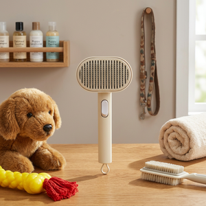 Beige Slicker Brush for Pet Grooming - Product Image 2